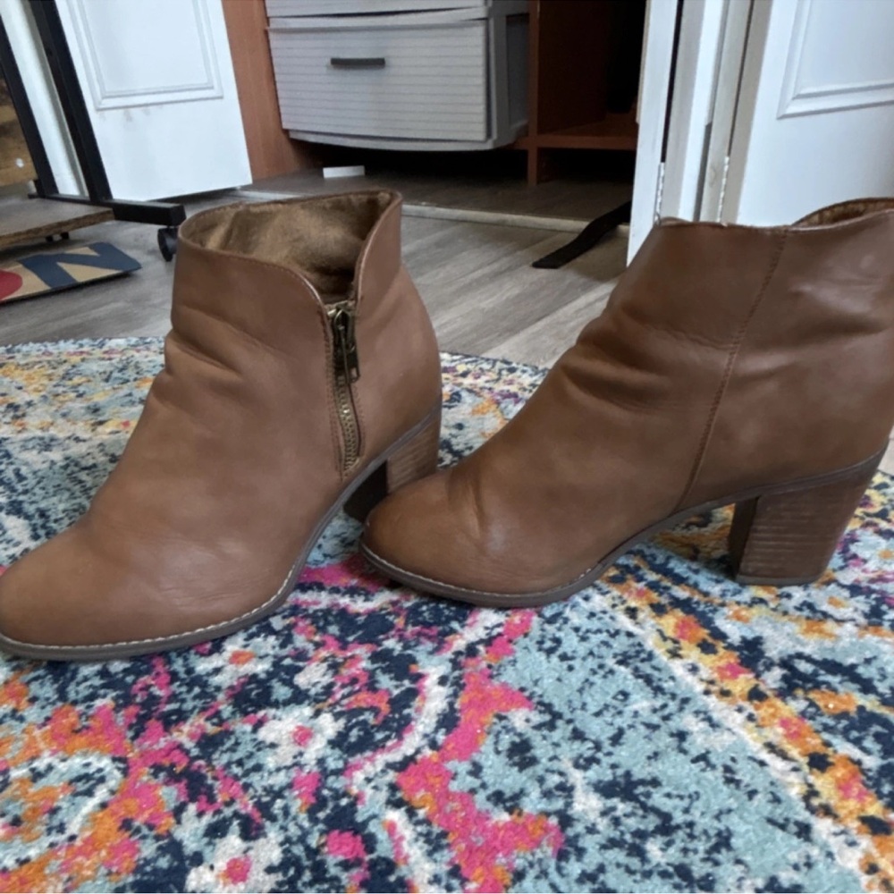 Torrid brown Ankle Booties size 11.5 w